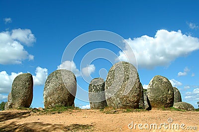 Menhirs Stock Photo