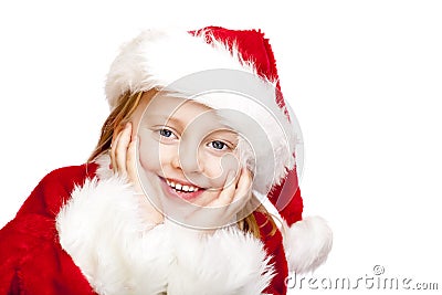 A Menina Pequena Vestida Como <b>Papai Noel</b> Sorri Feliz Imagens de Stock ... - menina-pequena-vestida-como-papai-noel-sorri-feliz-17001813