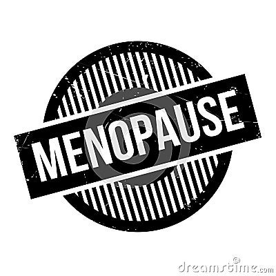 Menopause rubber stamp Stock Photo