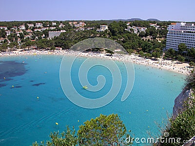 Menorca Beach - Cala Galdana Stock Photo