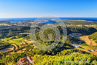 Menorca island landscape Stock Photo