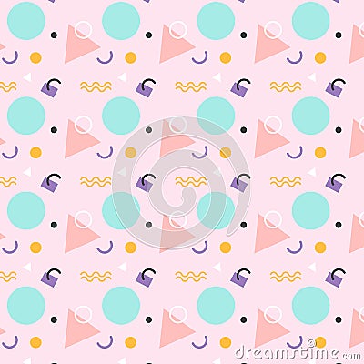 Menphis Seamles Pattern Design Stock Photo