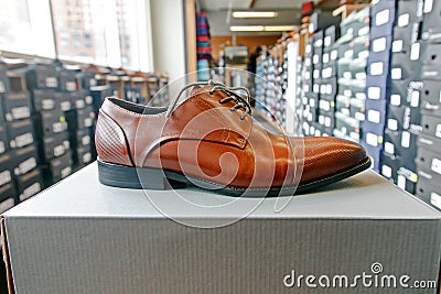 Mens dress shoe Stock Photo