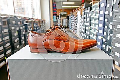 Mens dress shoe Stock Photo