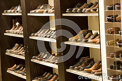 Mens dress shoes Stock Photo