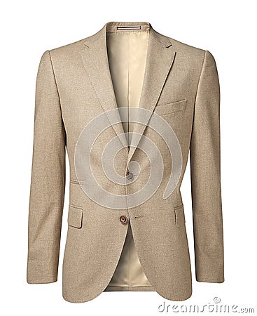 Mens jacket isolated on white with clipping path Stock Photo