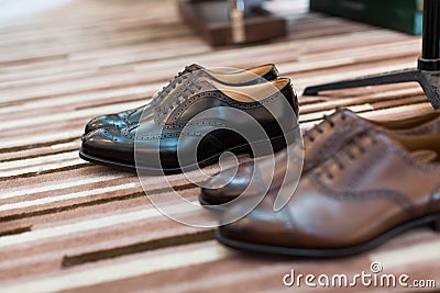 Mens shoes Stock Photo