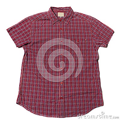 Mens short sleeve shirt Stock Photo