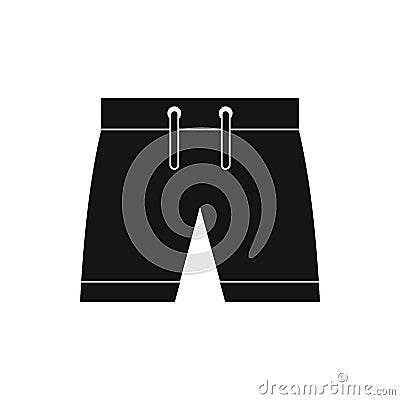 Mens shorts icon, simple style Vector Illustration