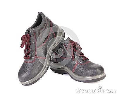 Mens sport leather shoes. Stock Photo