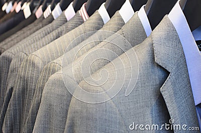 Mens suits Stock Photo