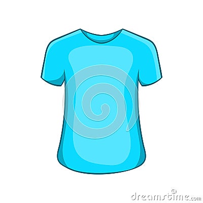 Mens summer t-shirt icon, cartoon style Vector Illustration