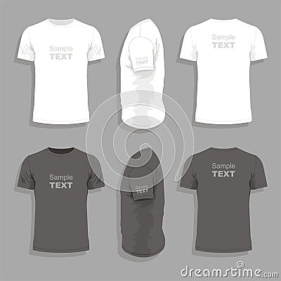 Mens t-shirt design template Vector Illustration