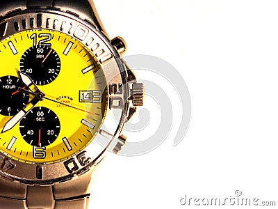 Mens Titanium Watch Stock Photo