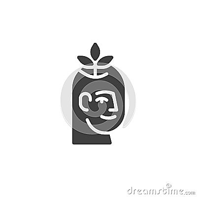 Mental Health Coaching vector icon Vector Illustration