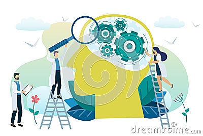 Mental health concept Vector Illustration