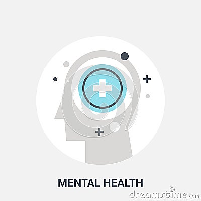 Mental health icon concept Vector Illustration