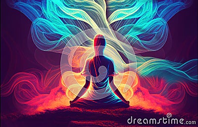 Mental health, spiritual healing, and peace.Generated by AI. Stock Photo