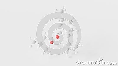 menthyl isovalerate molecule 3d, molecular structure, ball and stick model, structural chemical formula validolum Stock Photo