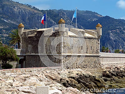 Menton - Medieval citadel Stock Photo