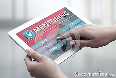 Mentoring Business Motivation Coaching Success Career concept Stock Photo