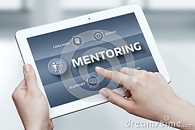 Mentoring Business Motivation Coaching Success Career concept Stock Photo