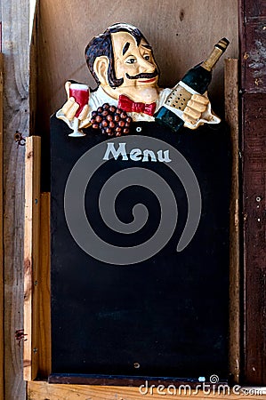 Menu board Stock Photo