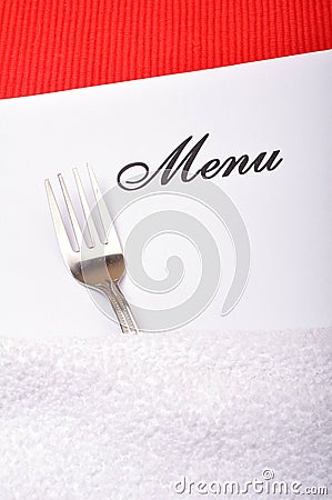 Menu card Stock Photo