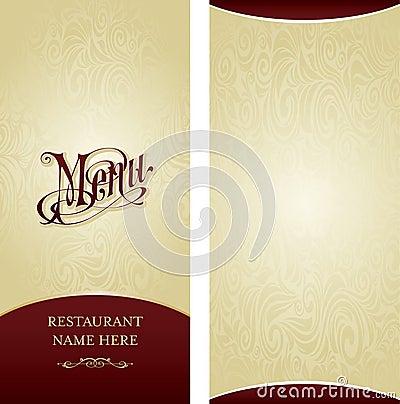 Menu design template Stock Photo