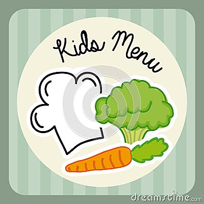 Menu kids Vector Illustration