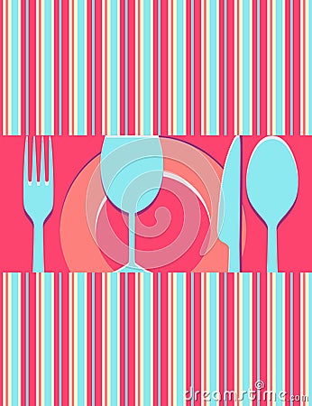 Menu or restaurant card Vector Illustration