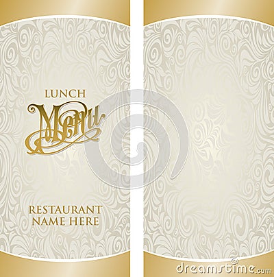 Menu Template Vector Illustration