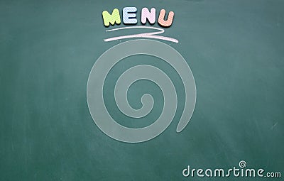 Menu title Stock Photo