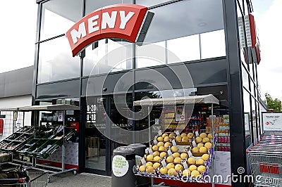 MENY GROCERY STORE Editorial Stock Photo