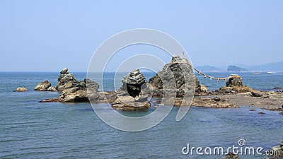 Meoto Iwa near Toba in Japan Stock Photo