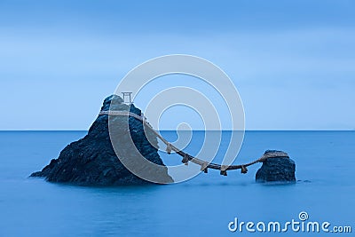 Meoto Iwa the Wedded Rocks Stock Photo