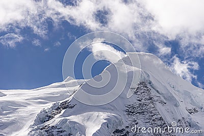 Mera peak, highest trekking peak in Everest or Khumbu region, Himalayas mountain range, Nepal Stock Photo