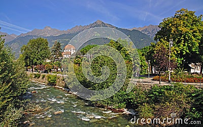 Merano,south tyrol,italy Stock Photo