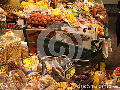 Mercado de la boqueria Editorial Stock Photo