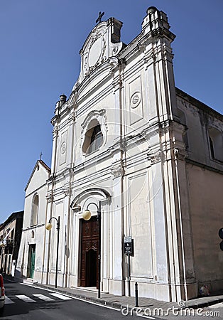 Mercato San Severino - Chiesa di Sant`Anna in Via delle Puglie Stock Photo