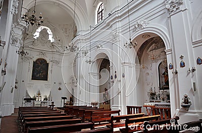 Mercato San Severino - Scorcio destro della Chiesa di Sant`Anna Editorial Stock Photo