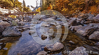 Merced River Yosemite NP Stock Photo