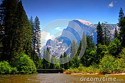 Merced River, Yosemite National Park Stock Photo