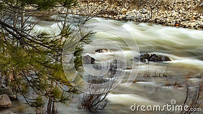 Merced River Yosemite NP Stock Photo