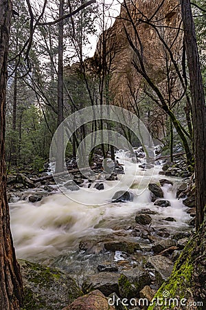 Merced River Yosemite NP Stock Photo