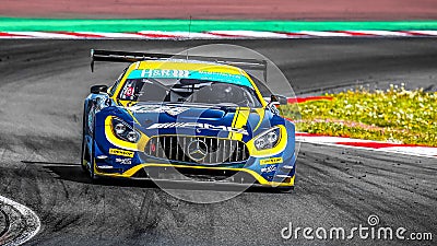 Mercedes AMG GT driven by Josef Kluber Editorial Stock Photo