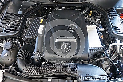 Mercedes Benz C350e Editorial Stock Photo
