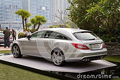 Mercedes-Benz CLS Shooting Brake Media Event Editorial Stock Photo