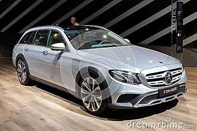 Mercedes-Benz E Class E220d 4Matic car Editorial Stock Photo