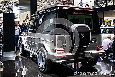 Mercedes Benz EQG concept G-Class electric car showcased at the IAA Mobility 2021 motor show in Munich, Germany - September 6, Editorial Stock Photo